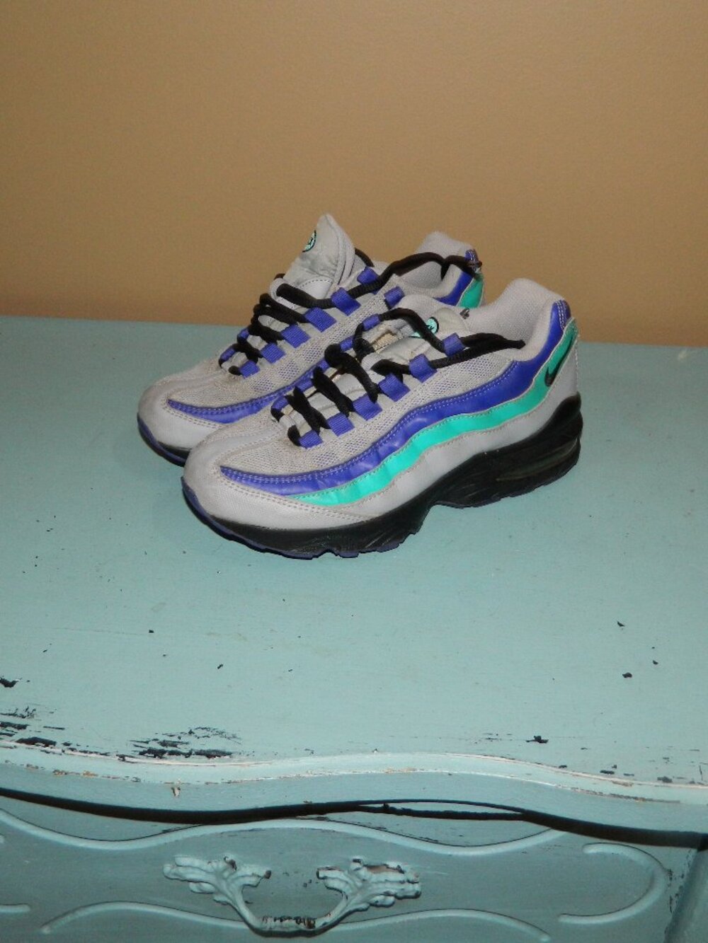 Nike Air Max 95 Aqua Sneaker Shoe Size 4.5Y